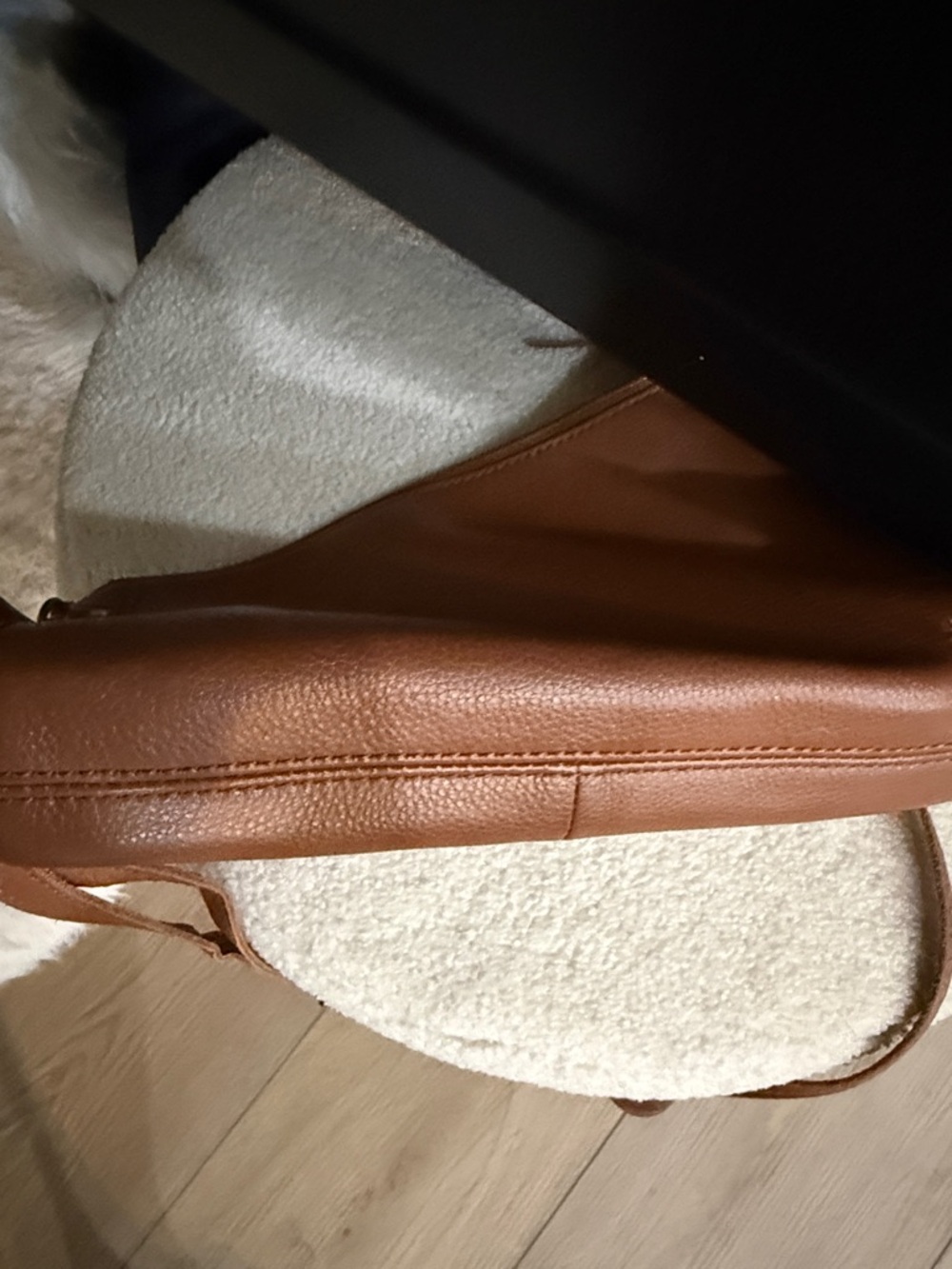 The Sak “Happy & Free” Crossbody Bag in Cognac Brown with Tassel - Picture 10 of 10